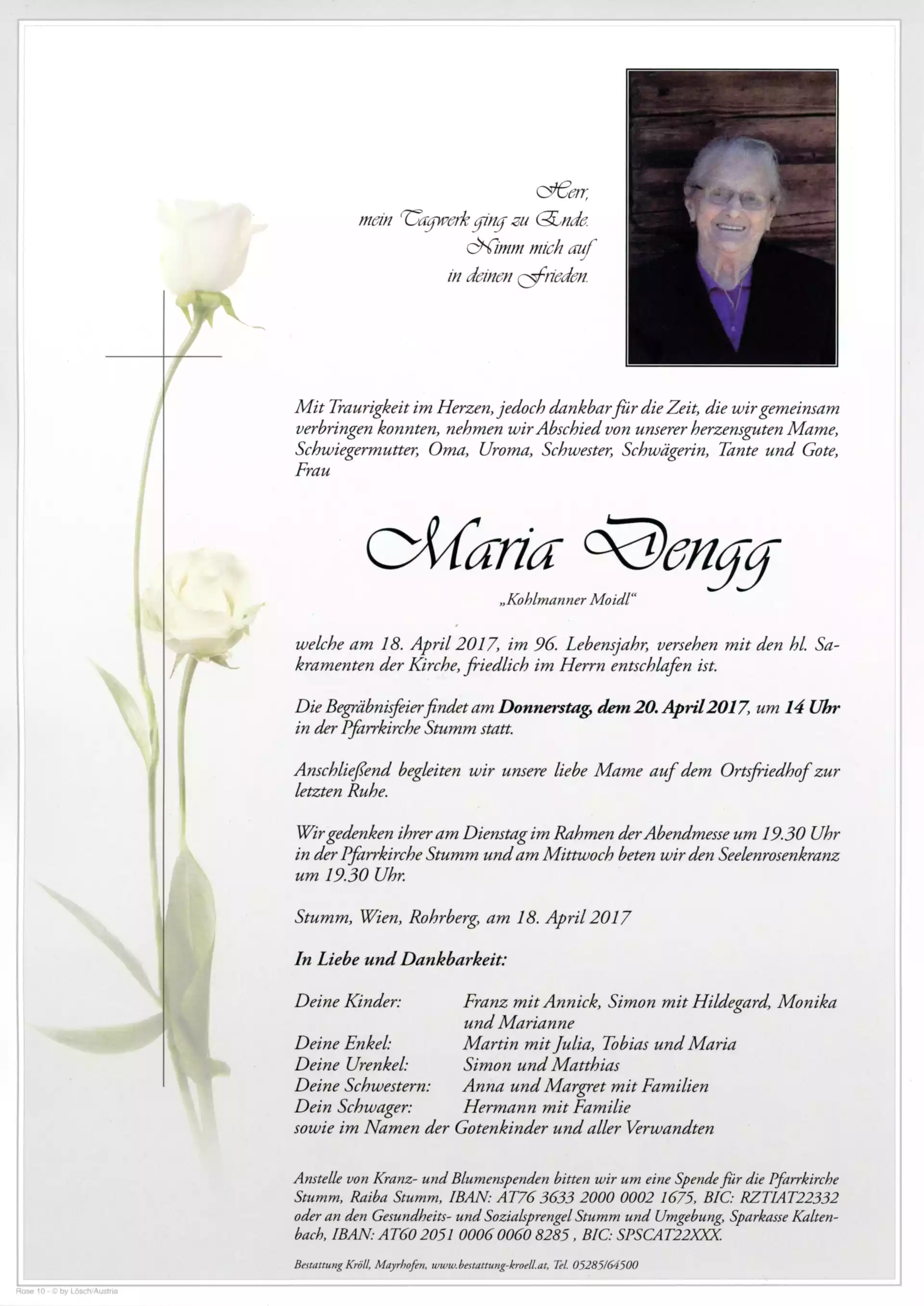 Parte von Maria Dengg